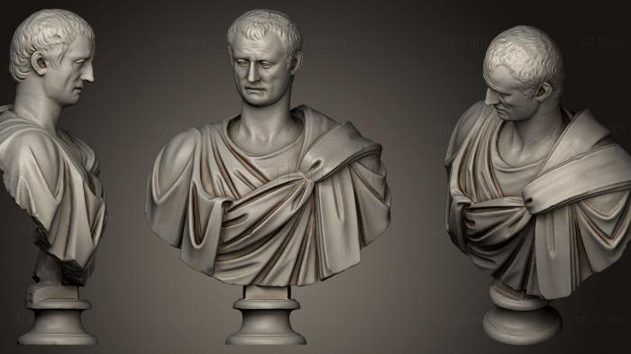 Бюсты и головы античные и исторические Римский мужчина